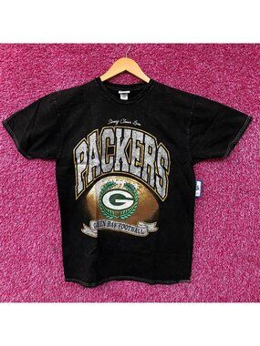 Stoney Clover Lane x '47 Green Bay Packers Glitter Rocker Vintage Style Tee Larg